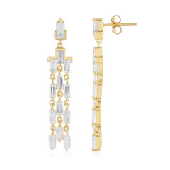 Zilveren oorbellen met zirkonen