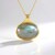 Collana in argento con Labradorite Verde Maniry (KM by Juwelo)