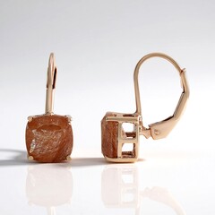 Orecchini in argento con Quarzo Rutilato Ramato