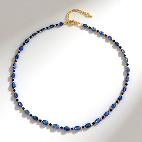 Collana in argento con Cianite del Nepal