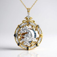 Collier en argent et Topaze bleu de Londres (Gems en Vogue)