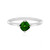 Bague en argent et Diopside de Russie