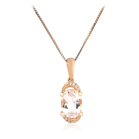 AAA-Morganit-Goldhalskette