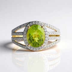 Anello in oro con Peridoto (SUHANA)