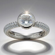Bague en argent et Topaze blanche (Adela Silber)