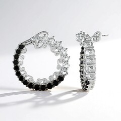 Orecchini in argento con Topazio Bianco (Dallas Prince Designs)