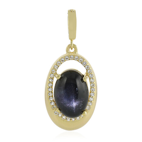 Ciondolo in argento con Diopside Stellato d'India