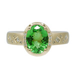 AAA-Kenianischer Tsavorit-Goldring (CIRARI)