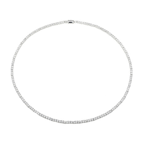 Weißer Topas-Silbercollier (Adela Silber)