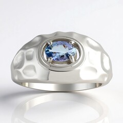 Anello in argento con Tanzanite (non riscaldata)