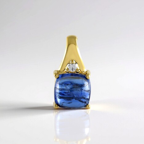 Ciondolo in argento con Cianite del Nepal