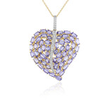Collana in argento con Tanzanite