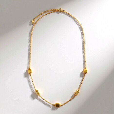 Collana in argento con Ambra Milky Baltica (dagen)