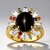 Anello in oro con Sillimanite Occhio di Gatto (Adela Gold)