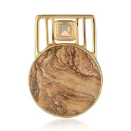 Ciondolo in argento con Diaspro Paesaggio (MONOSONO COLLECTION)