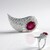 Anello in argento con Rubino Bemainty (MONOSONO COLLECTION)