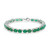 Zambian Emerald Silver Bracelet