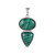 Ciondolo in argento con Malachite