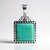 Ciondolo in argento con Turchese Kingman Mohave Blu (Jones Lee)