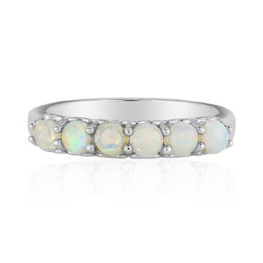Bague en argent et Opale Welo