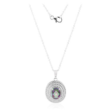 Collar en plata con Cuarzo místico