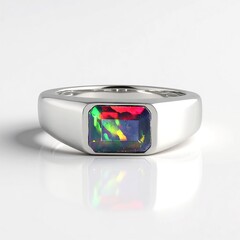 Anello in argento con Opale Mezezo