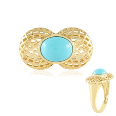 Anello in argento con Turchese Sleeping Beauty (MONOSONO COLLECTION)