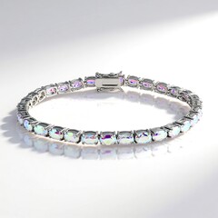 Bracciale in argento con Quarzo Moonlight
