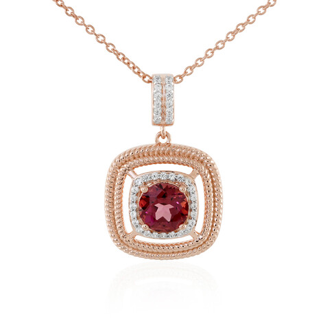 Collana in argento con Granato Malawi