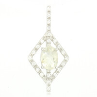 Cuprian Tourmaline Silver Pendant