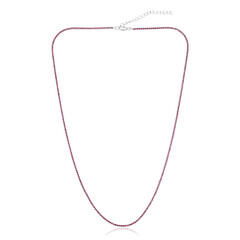 Collar en plata con Rodolita