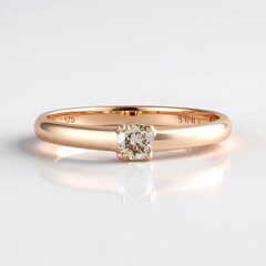 Anello in oro con Diamante Cioccolato I1
