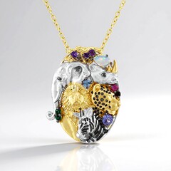 Collana in argento con Opale di Welo (Gems en Vogue)