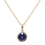 14K AAA Tanzanite Gold Necklace (CIRARI)