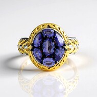Bague en argent et Tanzanite (Gems en Vogue)