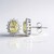 Boucles d'oreilles en argent et Kunzite jaune canari