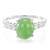 Bague en argent et Chrysoprase impériale