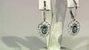 Pendientes en plata con Zafiro Teal