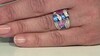 Zilveren ring met zirkonen (Adela Silber)