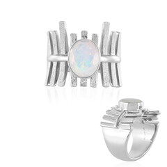 Anello in argento con Opale di Welo (de Melo)