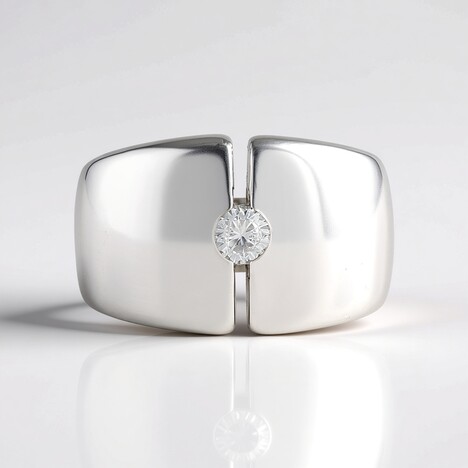 Bague en argent et Zircon (de Melo Essence)