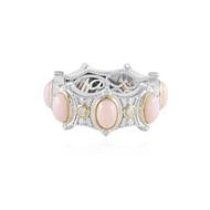 Pinkfarbener Opal-Silberring (Dallas Prince Designs)