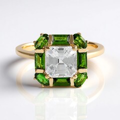 Anello in oro con Zircone