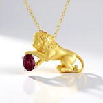 Collana in argento con Rodolite (Gems en Vogue)