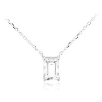 Collana in argento con Topazio Bianco