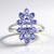 Anello in argento con Tanzanite
