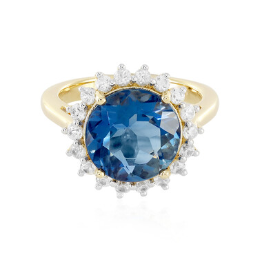 Anello in argento con Fluorite Cangiante