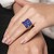 Anello in argento con Cianite del Nepal (Dallas Prince Designs)