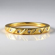 I2 (I) Diamant-Silberring