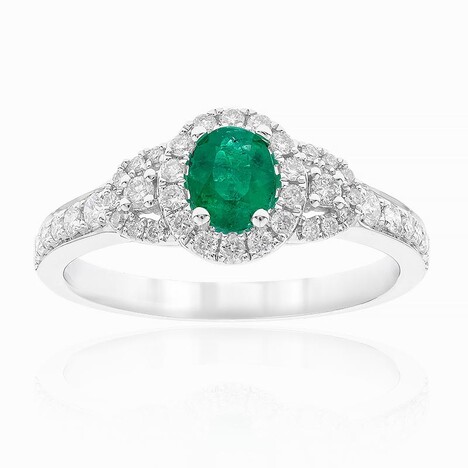 Anello in oro con Smeraldo Colombiano (CIRARI)